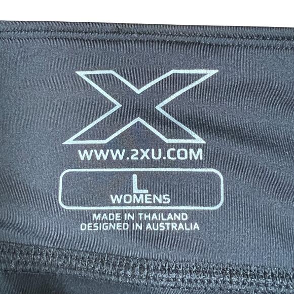 2XU Womens Mid-Rise Compression 7/8 Leggings Black Pink Size Large Training - Picture 4 of 6